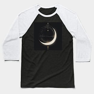 Galaxy Moon Baseball T-Shirt